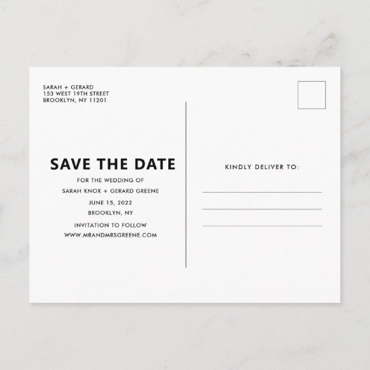 Funny Free Drinken Foto Save the Dates Aankondigingskaart (Achterkant)