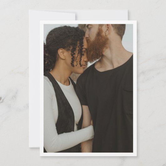 Funny Free Drinken Foto Wedding Save the Date (Achterkant)