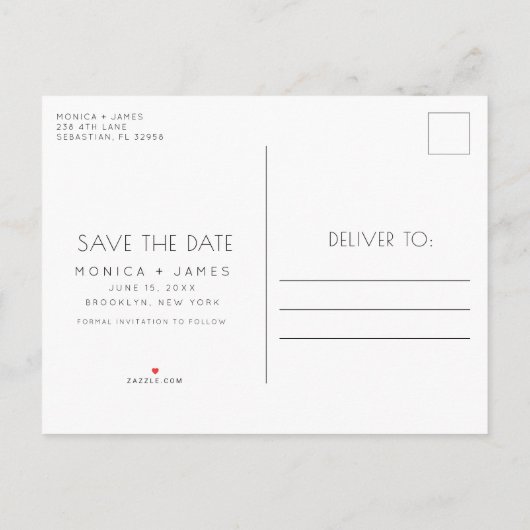 Funny Free Drinken Foto Wedding Save the Date Aankondigingskaart (Achterkant)