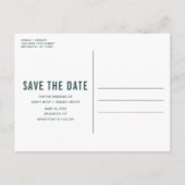 Funny Free Drinken Foto Wedding Save the Date Aankondigingskaart (Achterkant)