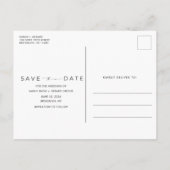 Funny Free Drinken Foto Wedding Save the Date Aankondigingskaart (Achterkant)