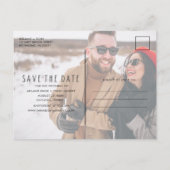 Funny Free Drinken Foto Wedding Save the Date Aankondigingskaart (Achterkant)