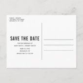 Funny Free Drinken Foto Wedding Save the Date Aankondigingskaart (Achterkant)