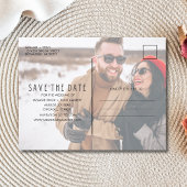 Funny Free Drinken Foto Wedding Save the Date Aankondigingskaart