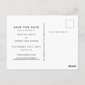 Funny Free Drinken Foto Wedding Save the Date Briefkaart (Achterkant)