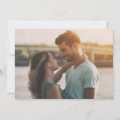 Funny Free Drinken Modern Photo Wedding Save The Date (Achterkant)