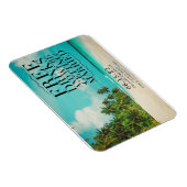 Funny Free Drinken Paradise Beach Save the Date Magneet (Rechterzijde)