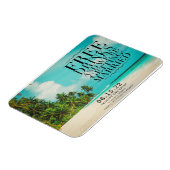 Funny Free Drinken Paradise Beach Save the Date Magneet (Linkerzijde)