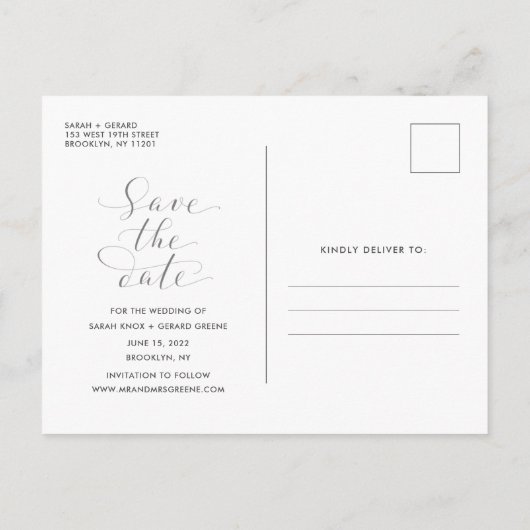 Funny Free Drinken Wedding Blue Save the Dates Aankondigingskaart (Achterkant)