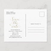 Funny Free Drinken Wedding Photo Save the Dates Aankondigingskaart (Achterkant)