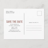 Funny Free Drinken Wedding Rust Photo Save the Dat Aankondigingskaart (Achterkant)