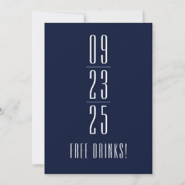 Funny Free Drinken Wedding Save the Date