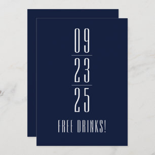 Funny Free Drinken Wedding Save the Date
