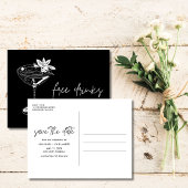 Funny Free Drinken Wedding Save the Date Aankondigingskaart