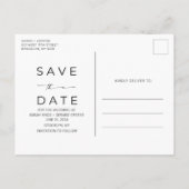 Funny Free Drinken Wedding Save the Date Aankondigingskaart (Achterkant)