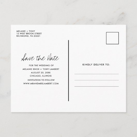 Funny Free Drinken Wedding Save the Dates Aankondigingskaart (Achterkant)