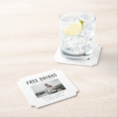 Funny Free Drinken Wedding Save the Dates Kartonnen Onderzetters (Insitu)