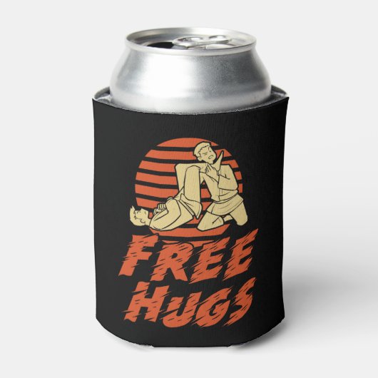 Funny Free Hugs - Braziliaanse Jiu-Jitsu, BJJ Gift Blikjeskoeler (Blikje Voorkant)