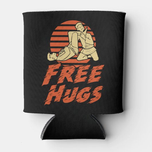 Funny Free Hugs - Braziliaanse Jiu-Jitsu, BJJ Gift Blikjeskoeler (Voorkant)