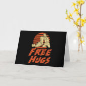 Funny Free Hugs - Braziliaanse Jiu-Jitsu, BJJ Gift Kaart (Gele Bloem)