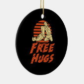 Funny Free Hugs - Braziliaanse Jiu-Jitsu, BJJ Gift Keramisch Ornament (Rechts)