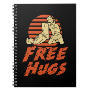 Funny Free Hugs - Braziliaanse Jiu-Jitsu, BJJ Gift Notitieboek