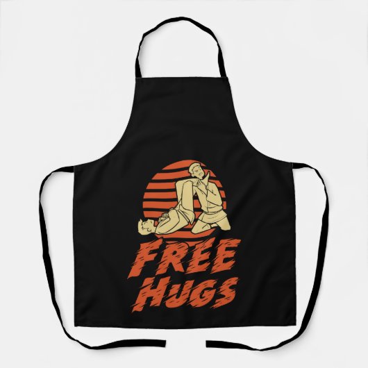 Funny Free Hugs - Braziliaanse Jiu-Jitsu, BJJ Gift Schort (Voorkant)