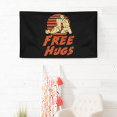 Funny Free Hugs - Braziliaanse Jiu-Jitsu, BJJ Gift Spandoek (Insitu)