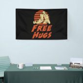 Funny Free Hugs - Braziliaanse Jiu-Jitsu, BJJ Gift Spandoek (Beurs)