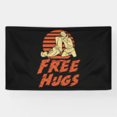 Funny Free Hugs - Braziliaanse Jiu-Jitsu, BJJ Gift Spandoek (Horizontaal)