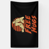 Funny Free Hugs - Braziliaanse Jiu-Jitsu, BJJ Gift Spandoek (Verticaal)