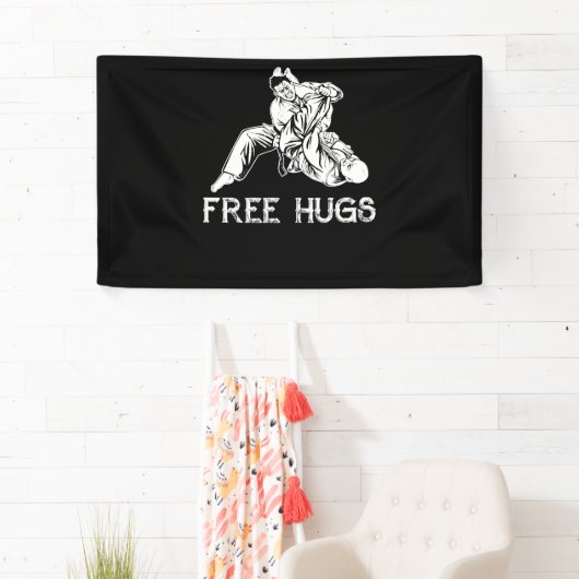 Funny Free Hugs Brazilian Jiu-Jitsu MMA BJJ Spandoek (Insitu)
