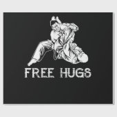 Funny Free Hugs Brazililian Jiu-Jitsu MMA BJJ Cadeaupapier (Vlak)