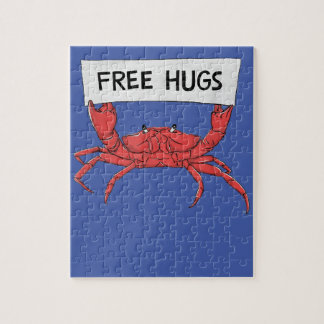 Funny Free Hugs Crab Lobster Shrimp Prawn Gift Legpuzzel