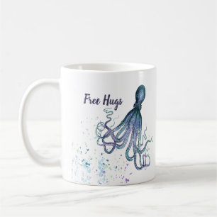 Funny Free Hugs met Octopus Art Koffiemok