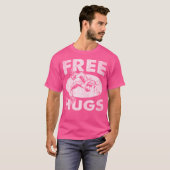 Funny Free Hugs Wrestling T-shirt (Voorkant volledig)