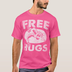 Funny Free Hugs Wrestling T-shirt