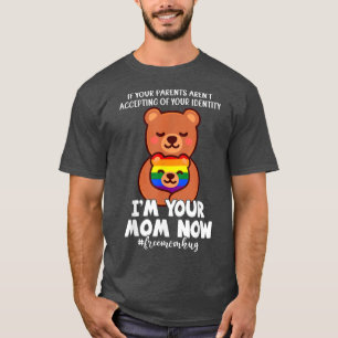 Funny Free Mam Hug Beer Ik ben je mama LGBTQ Gay P T-shirt