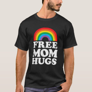 Funny Free Mam Hugs Rainbow Flag LGBTQ Gay Pride T T-shirt