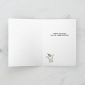 Funny Free range Chickens Birthday Kaart (Binnen)