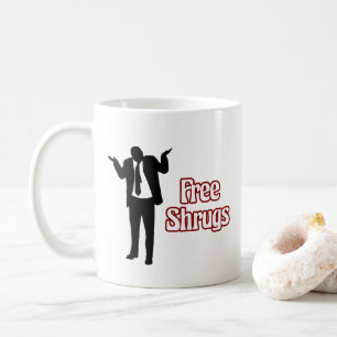 Funny Free Shrugs Coffee Mok