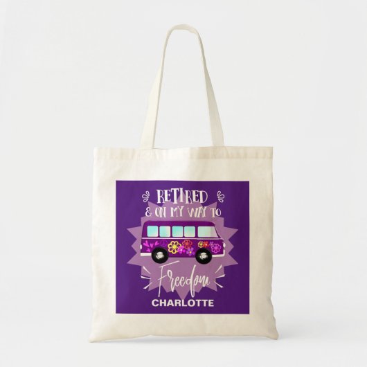 Funny Freedom Saying-registratie Tote Bag (Voorkant)