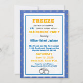 Funny Freeze Politieman Pensioen Kaart (Voorkant)