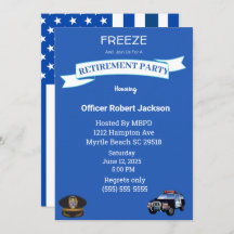 Funny Freeze Retirement Politie
