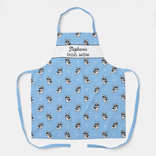 Funny French Bull Dog Frenchie Pattern Schort (Voorkant)