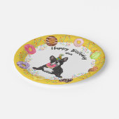 Funny French Bulldog Birthday Party Paper Bord (Gekanteld)