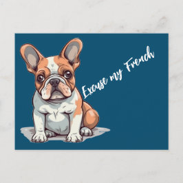 Funny French Bulldog Briefkaart
