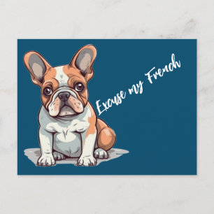 Funny French Bulldog Briefkaart