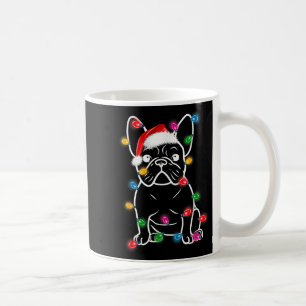 Funny French Bulldog Dog Tree kerstlampjes Paj Koffiemok