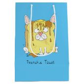 Funny French Bulldog Frenchie Cute Dog Cartoon Medium Cadeauzakje (Achterkant)